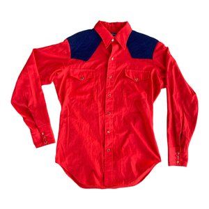 Vintage DeeCee Rangers Western Button-Front Shirt Size 15
